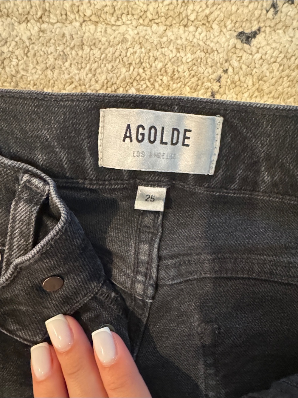 Agolde black jeans size 25 - Picture 3 of 5